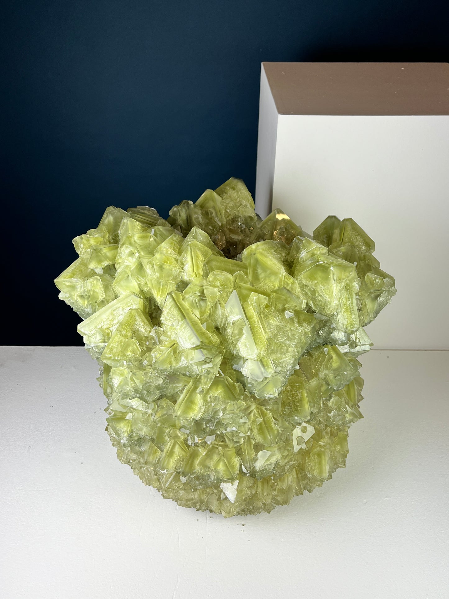Crystal Vase Large -  Pistachio