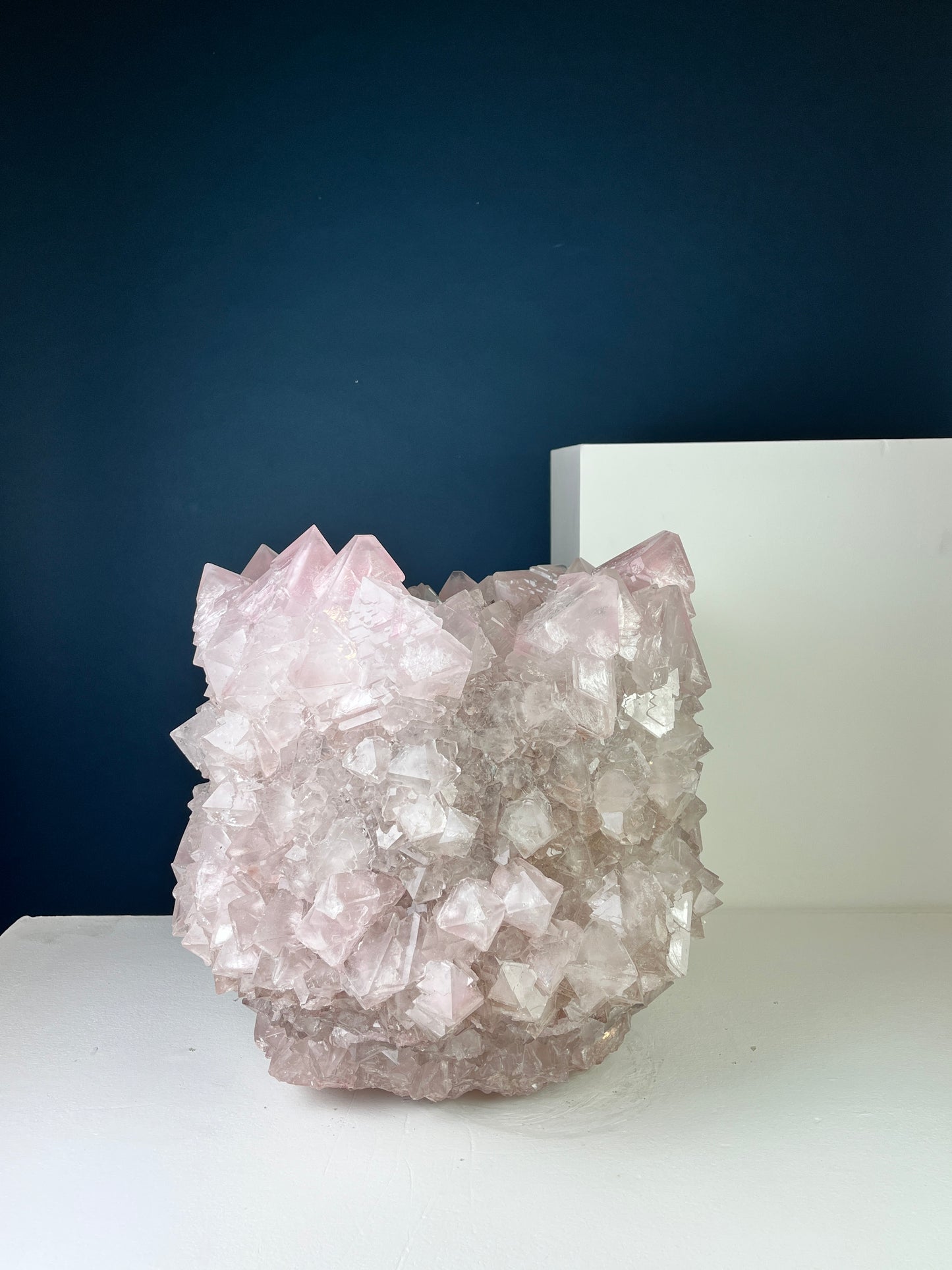 Crystal Vase Large -  Coral pink