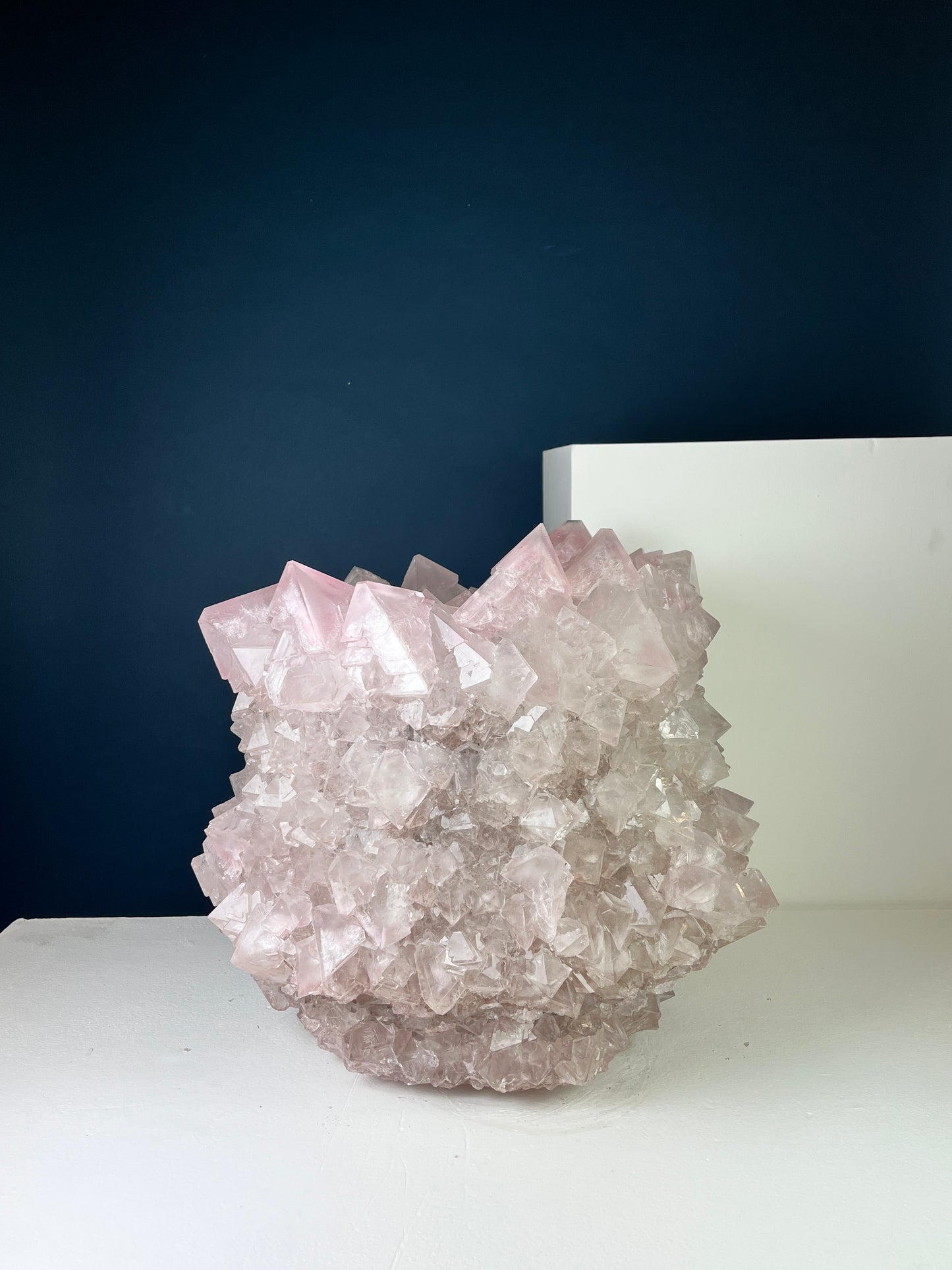 Crystal Vase Large -  Coral pink