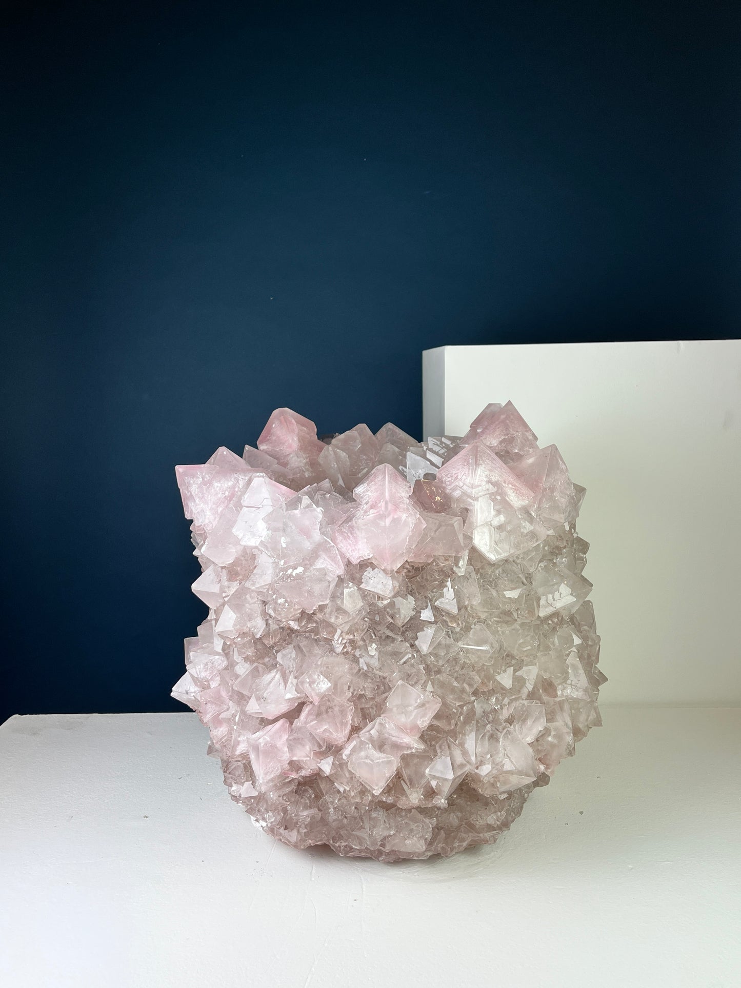 Crystal Vase Large -  Coral pink