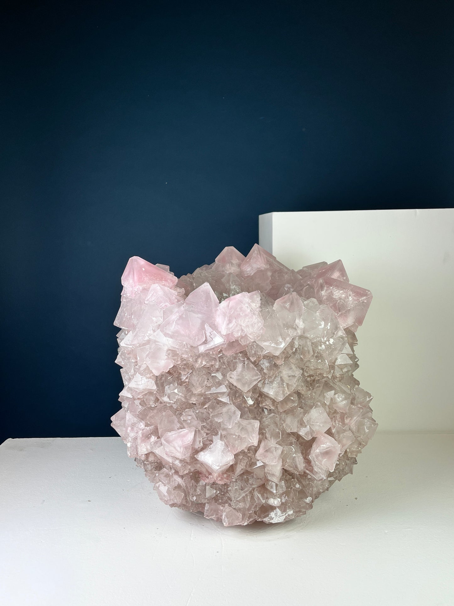 Crystal Vase Large -  Coral pink