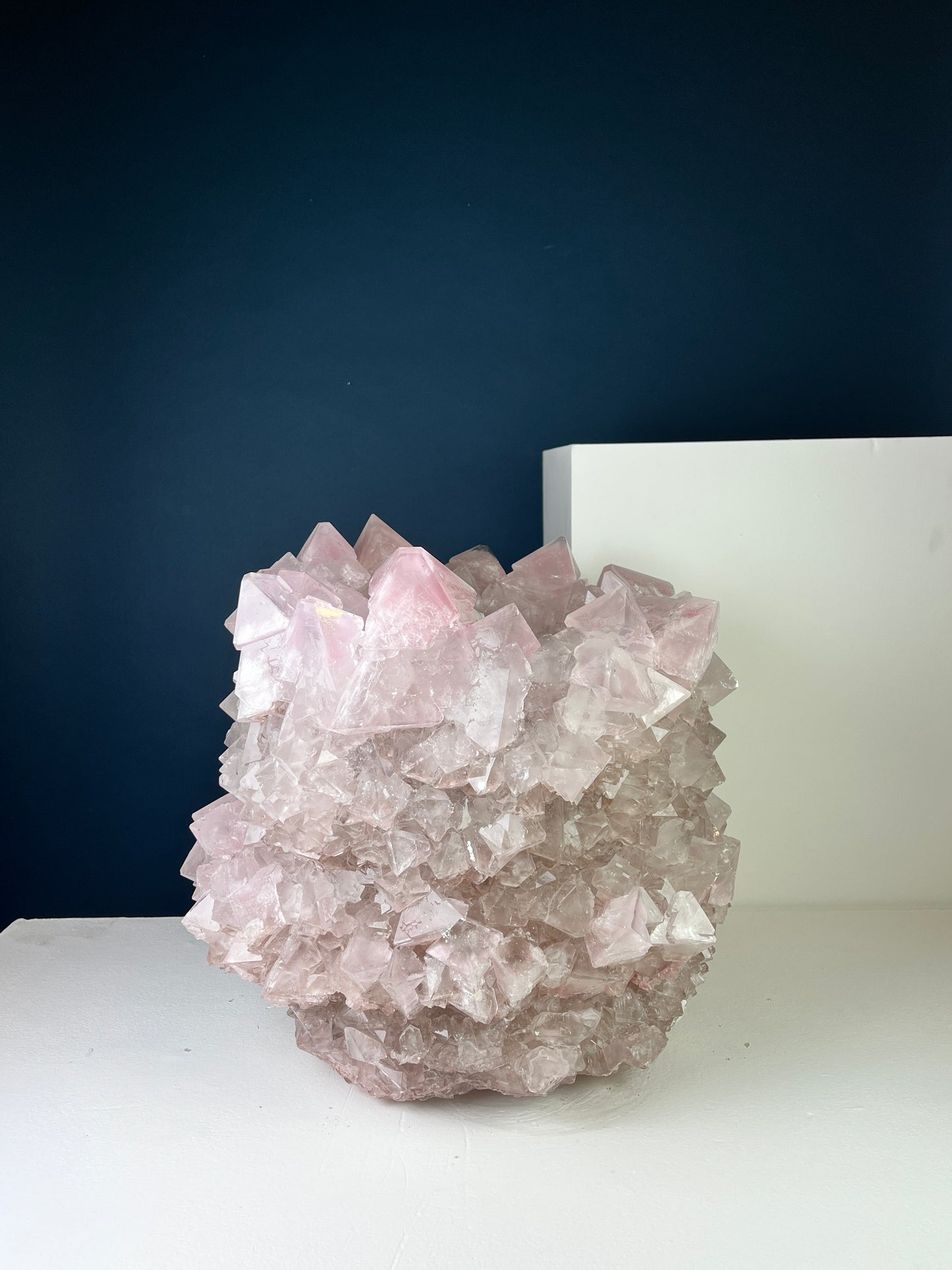Crystal Vase Large -  Coral pink