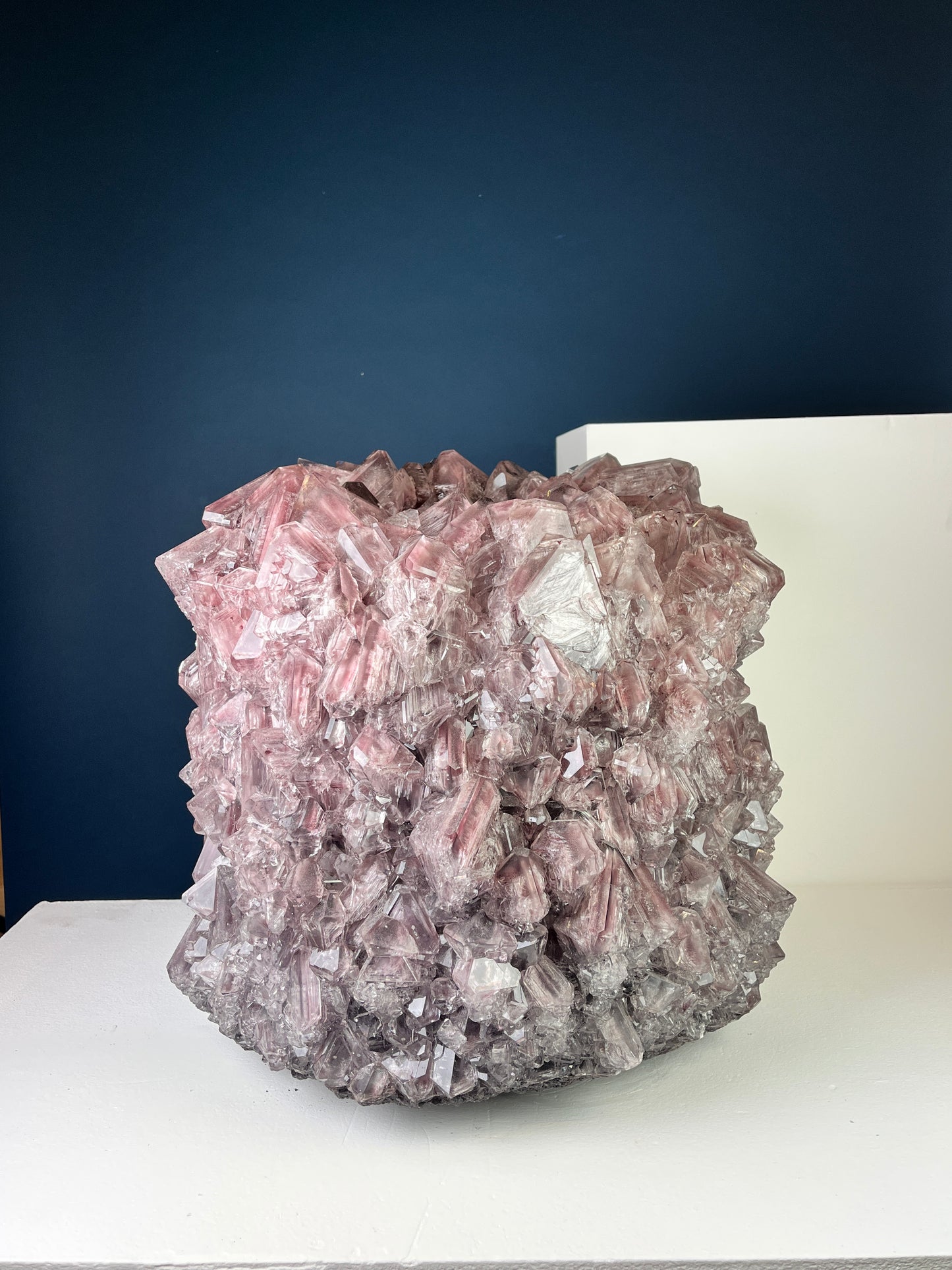 Crystal Vase Large -  Eggplant