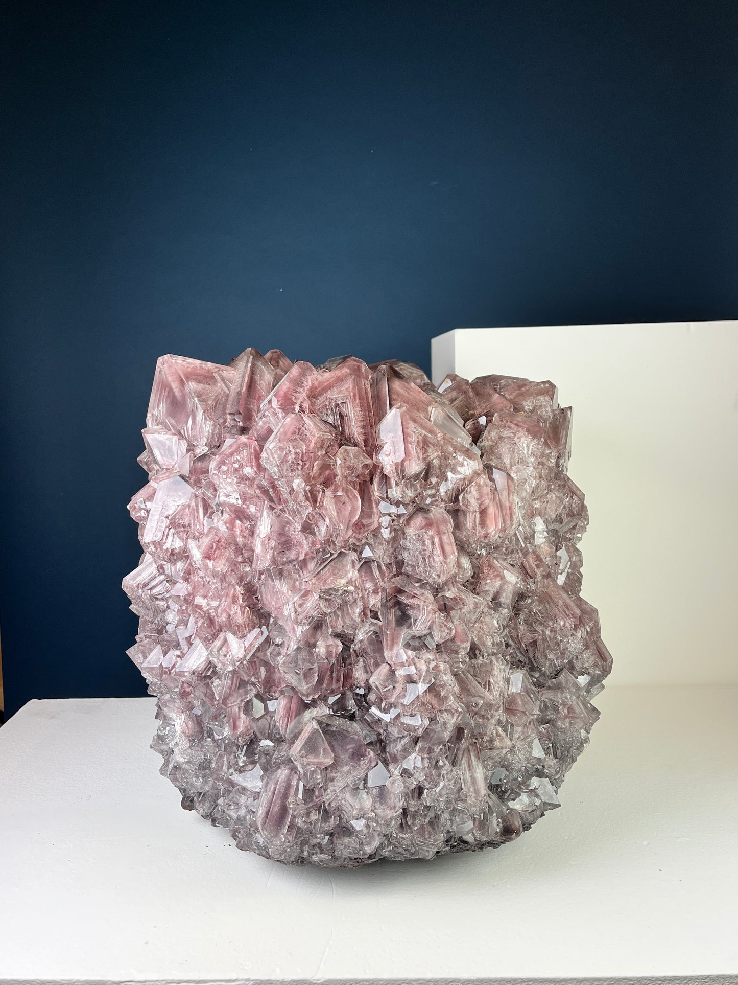 Crystal Vase Large -  Eggplant