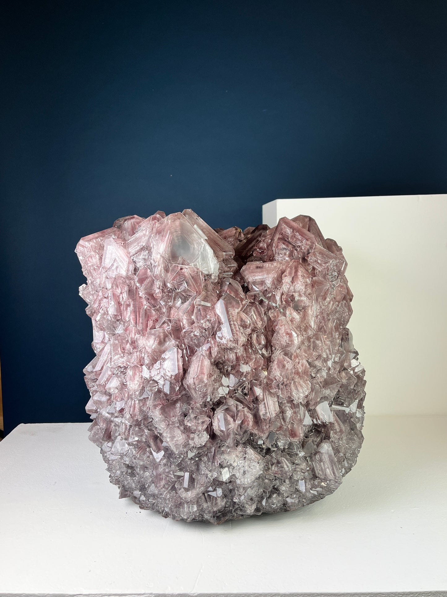 Crystal Vase Large -  Eggplant