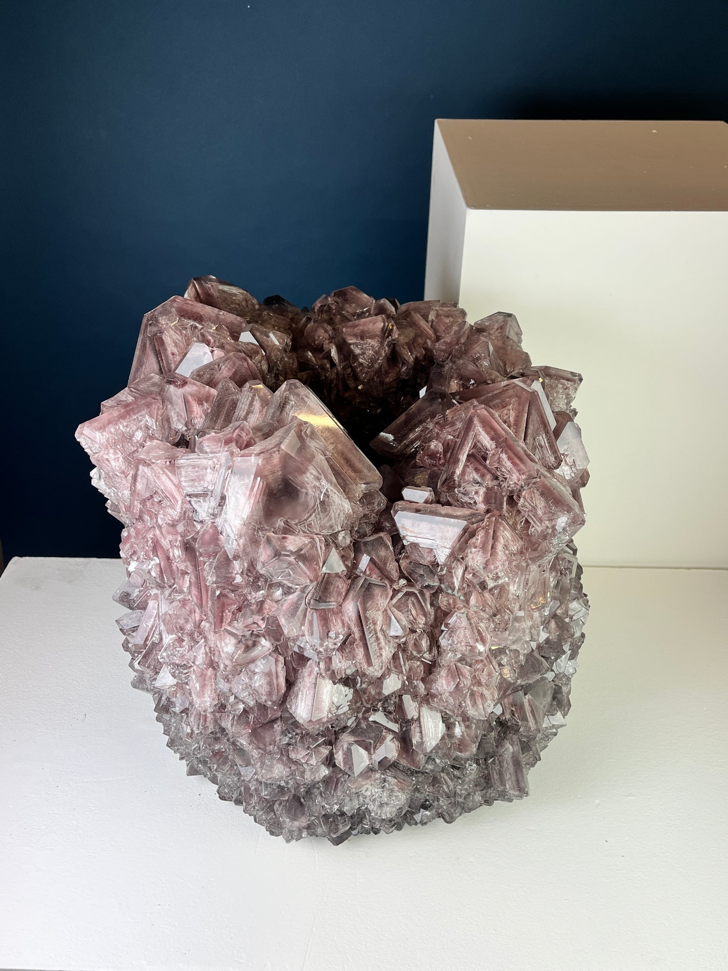 Crystal Vase Large -  Eggplant