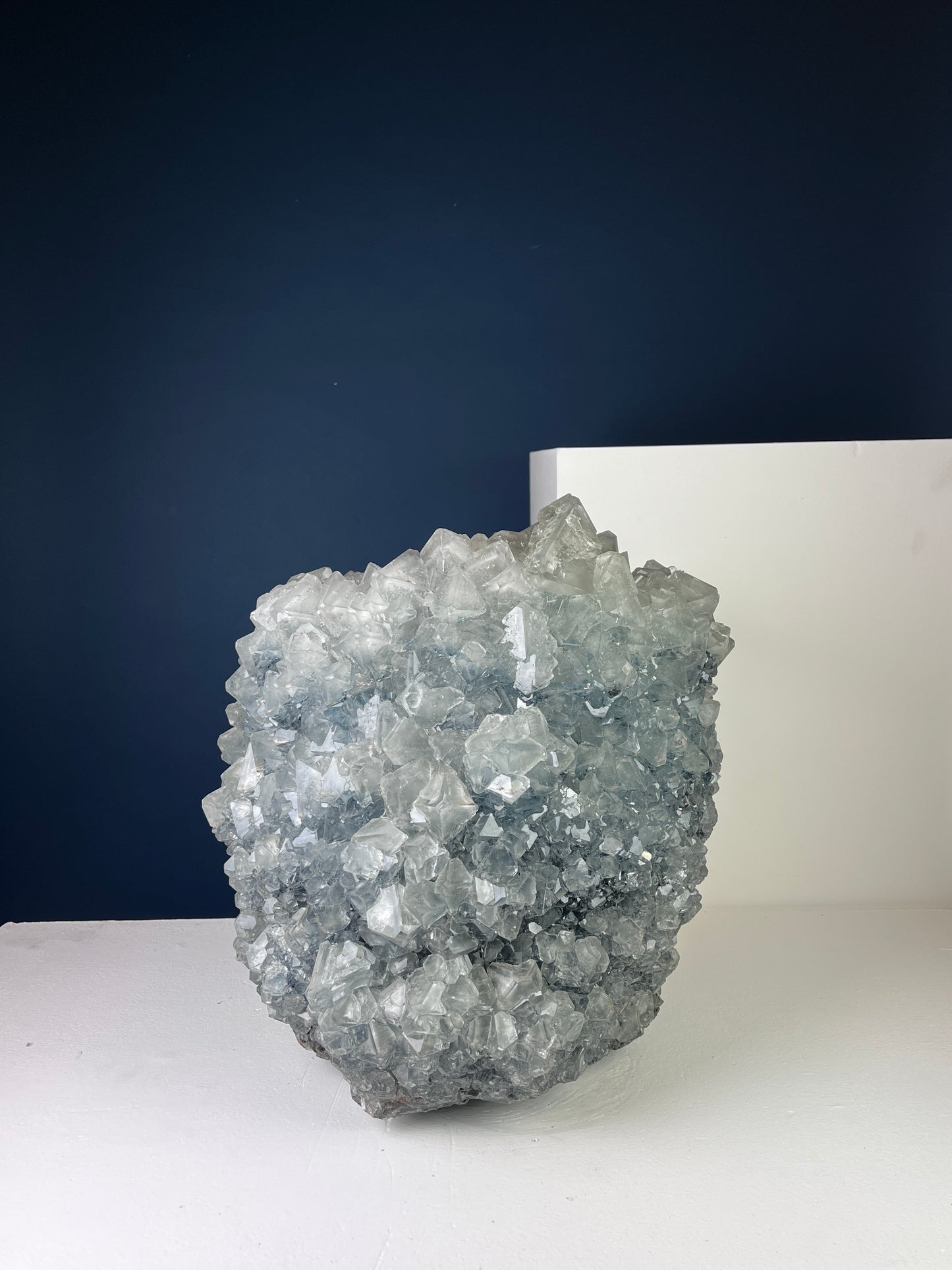 Crystal Vase Large -  Slate gray