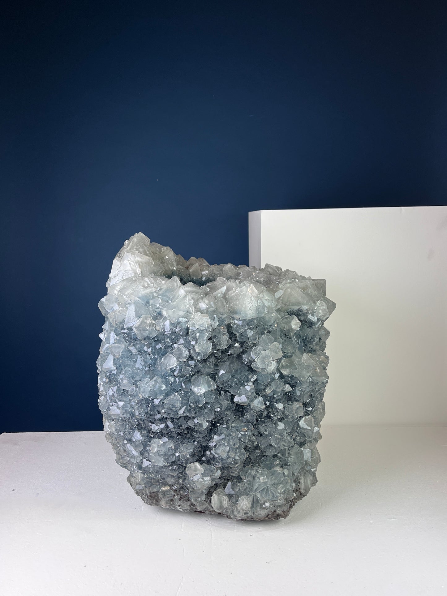 Crystal Vase Large -  Slate gray