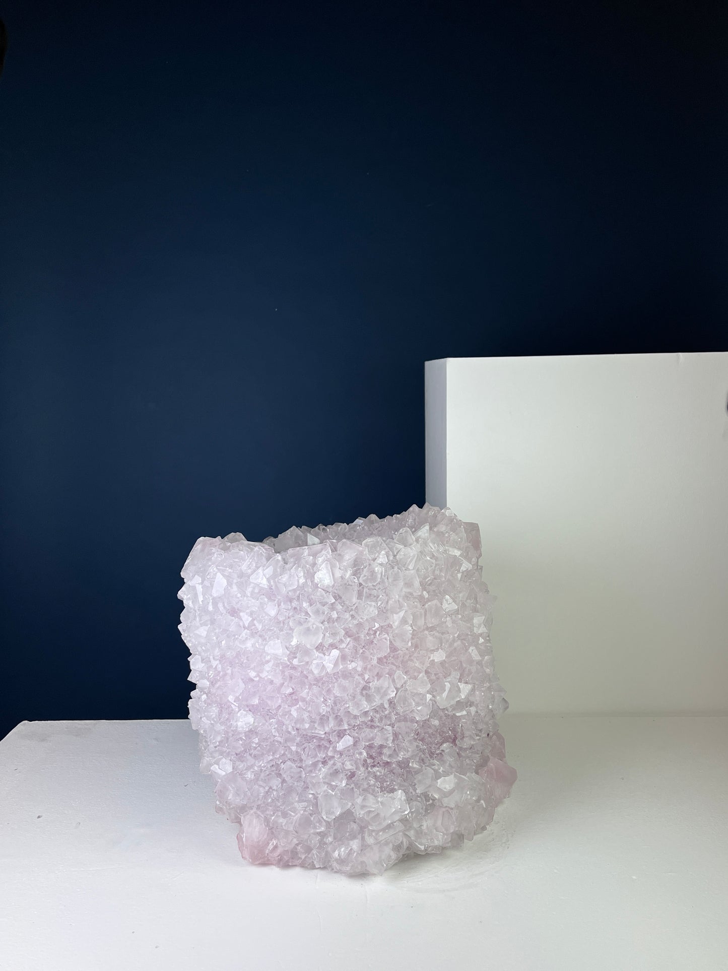 Crystal Vase Large -  Snow pink