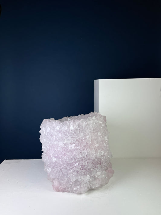 Crystal Vase Large -  Snow pink