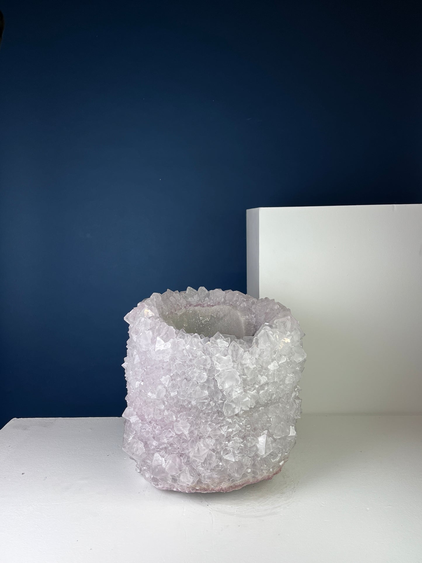 Crystal Vase Large -  Snow pink