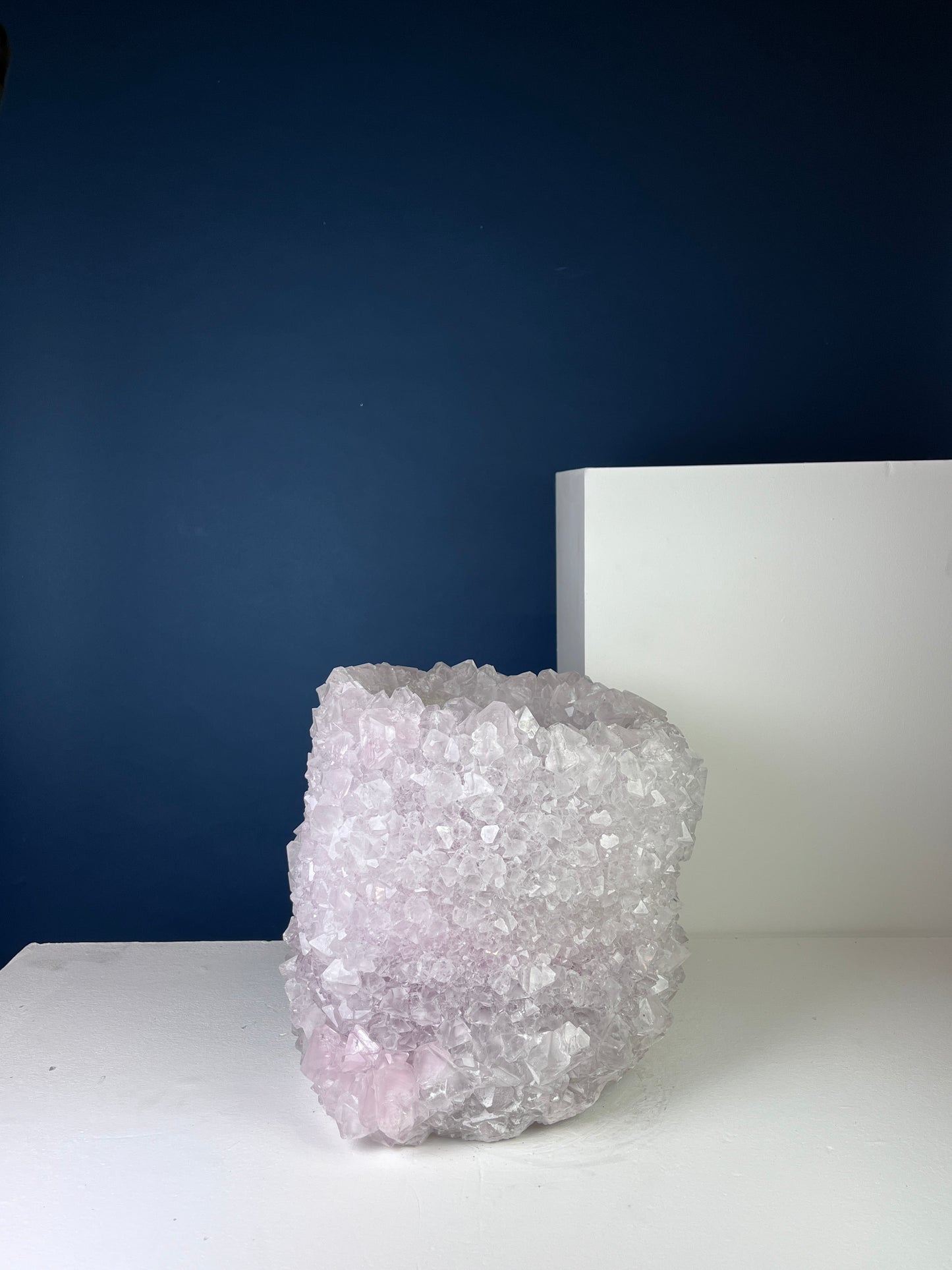 Crystal Vase Large -  Snow pink