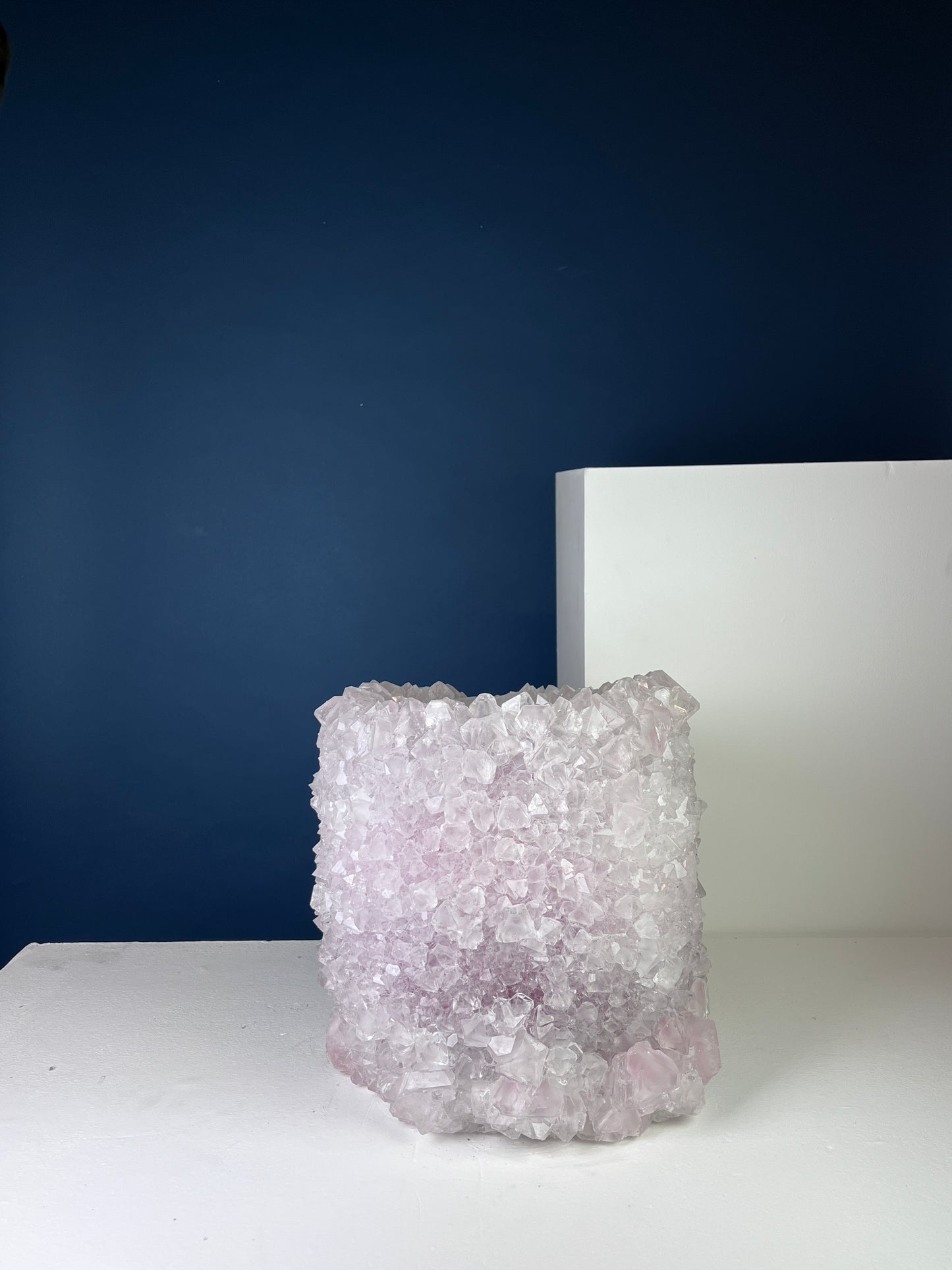 Crystal Vase Large -  Snow pink