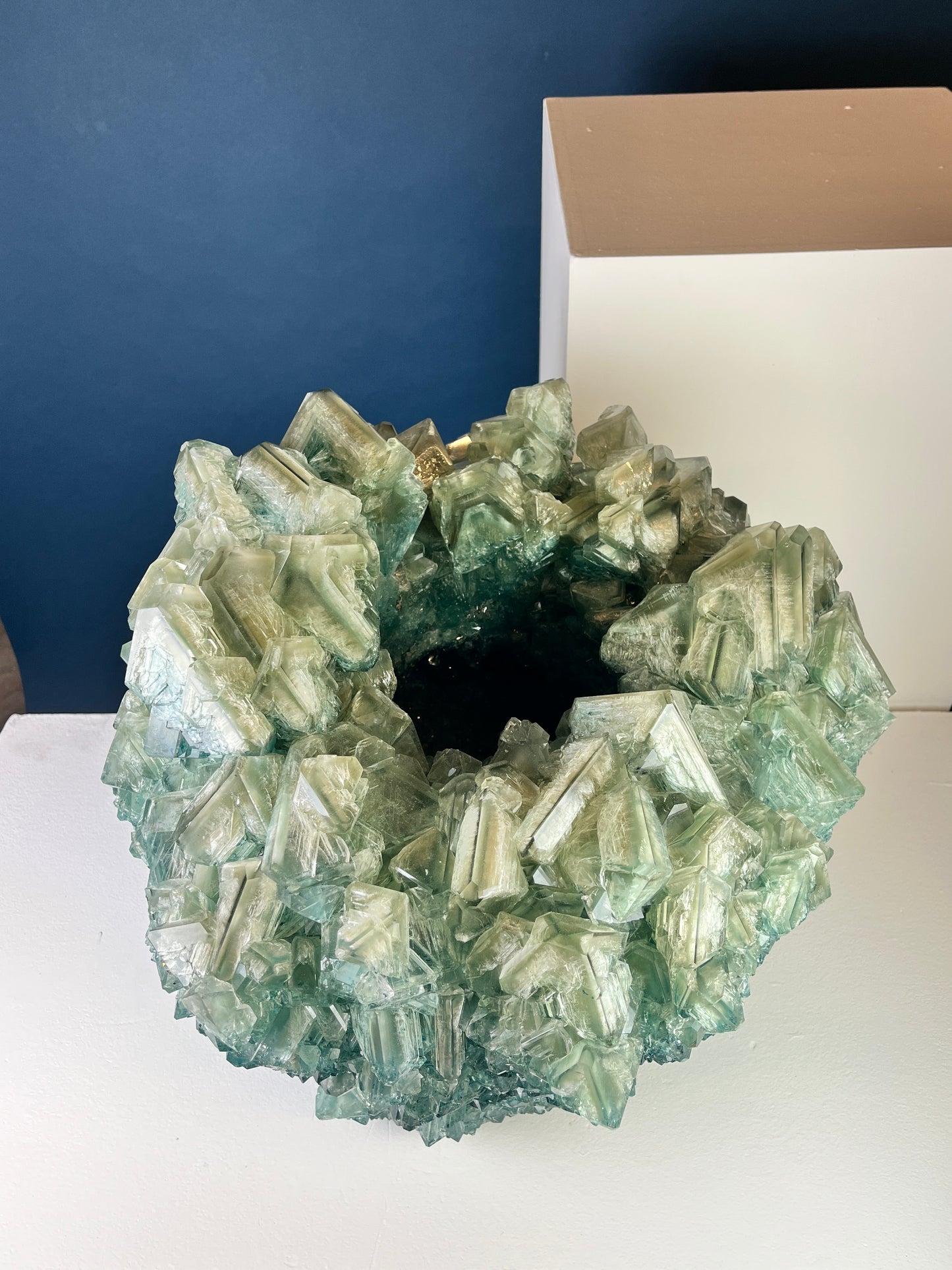 Crystal Vase Large -  Evergreen
