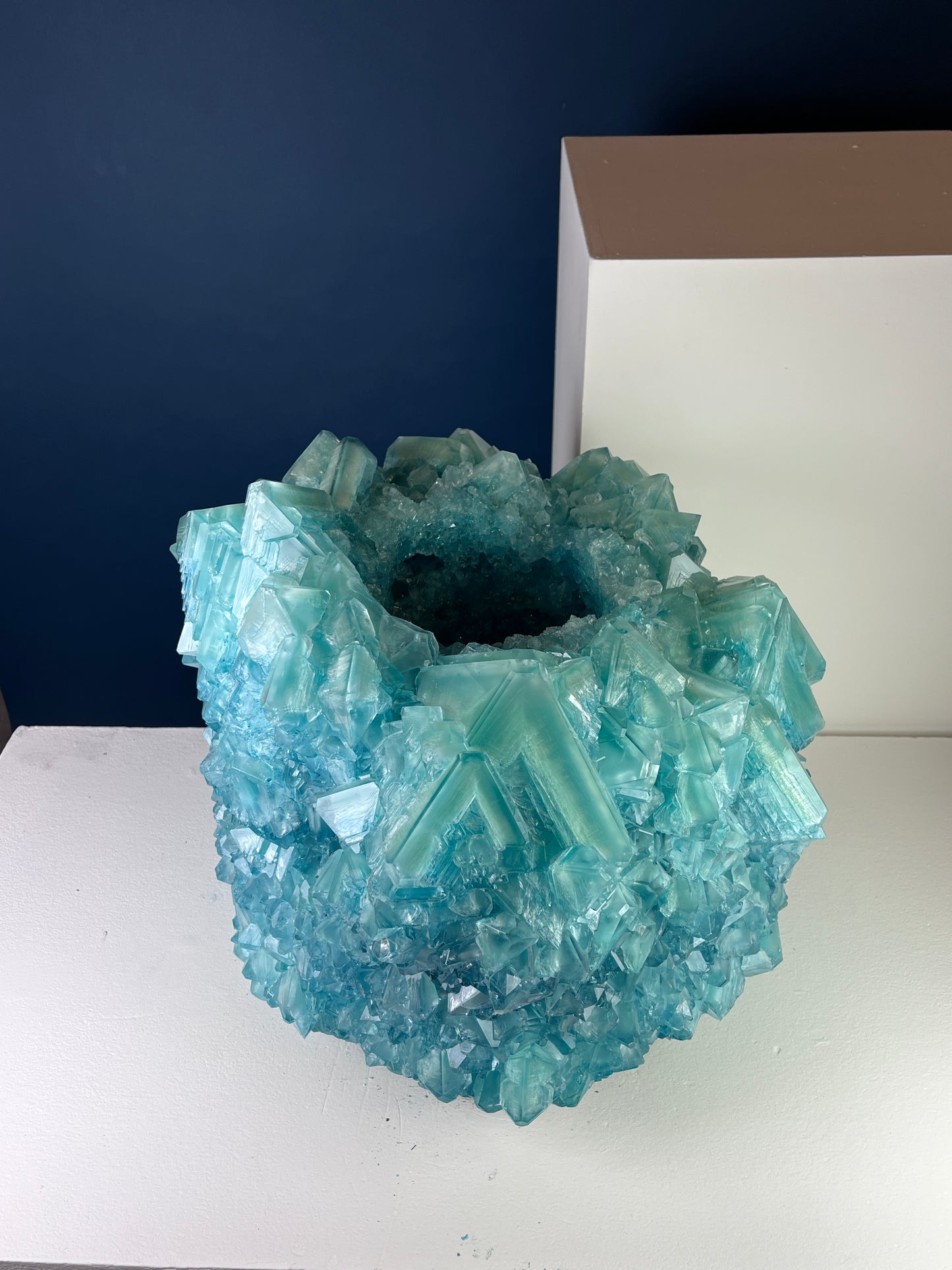 Crystal Vase Large -  Sea