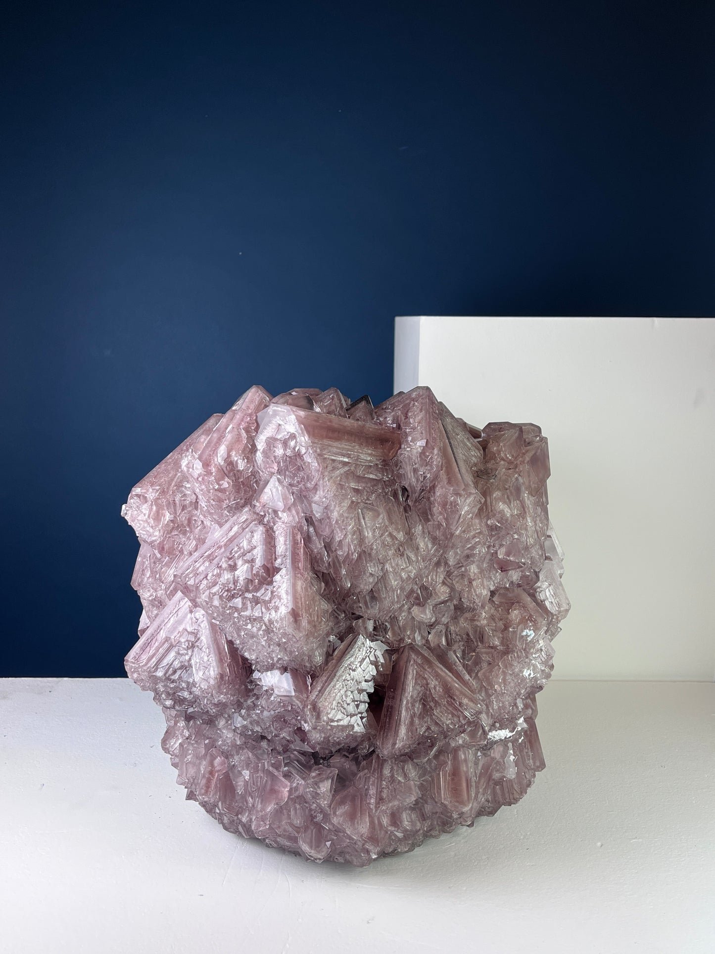 Crystal Vase Large -  Chocolate lilac