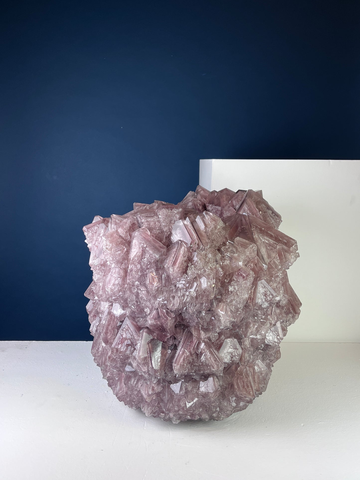 Crystal Vase Large -  Chocolate lilac