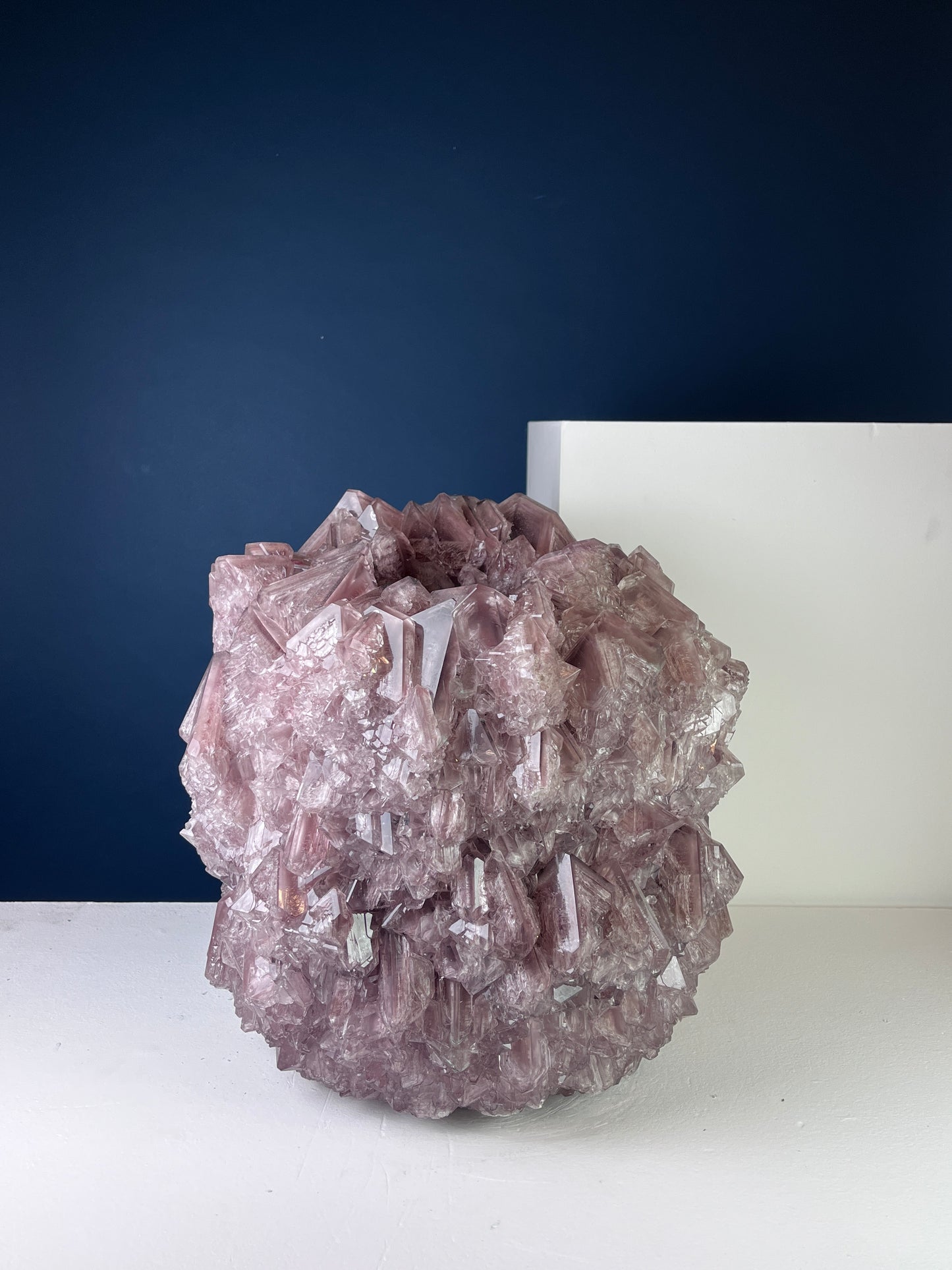 Crystal Vase Large -  Chocolate lilac