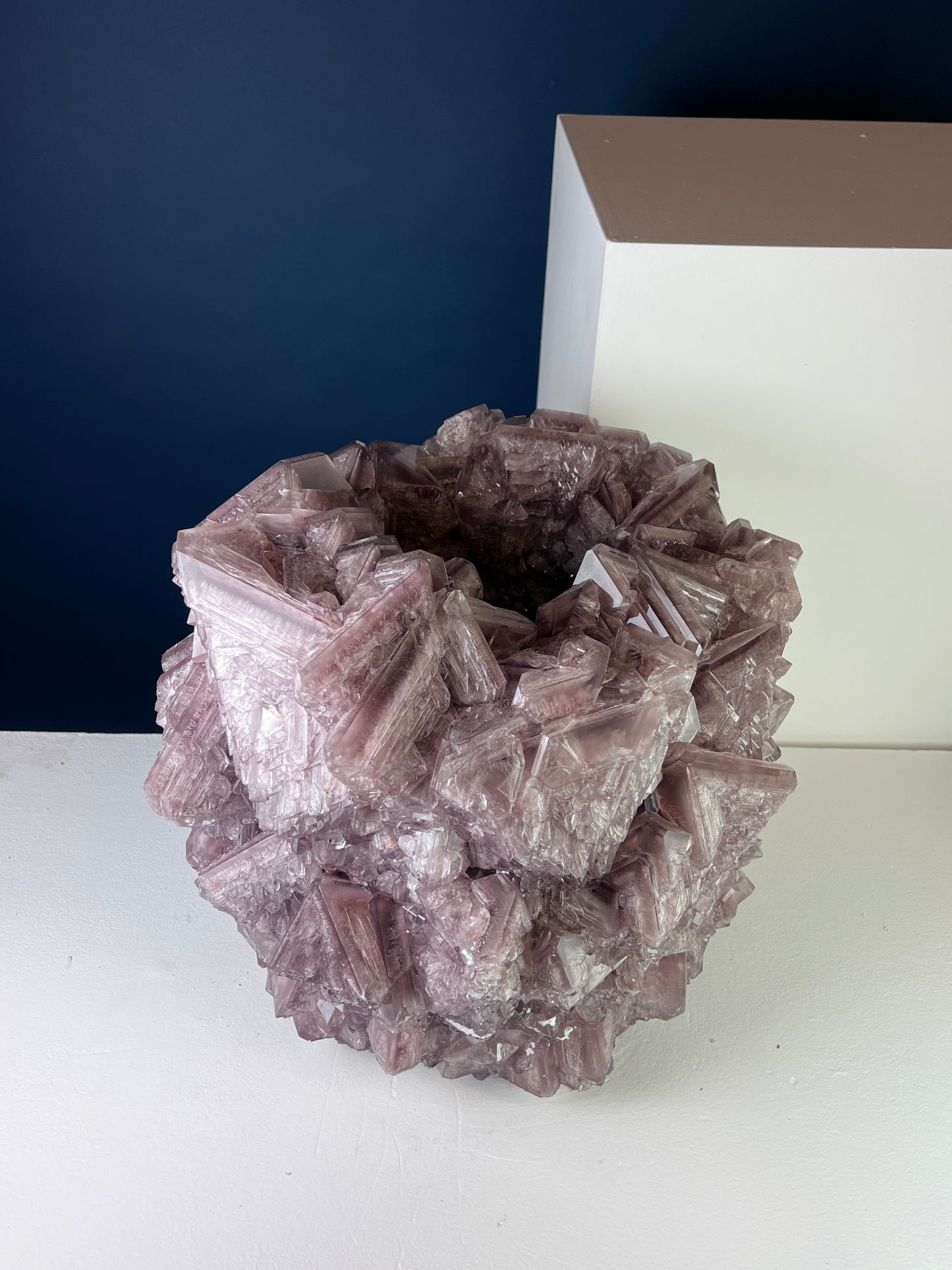 Crystal Vase Large -  Chocolate lilac