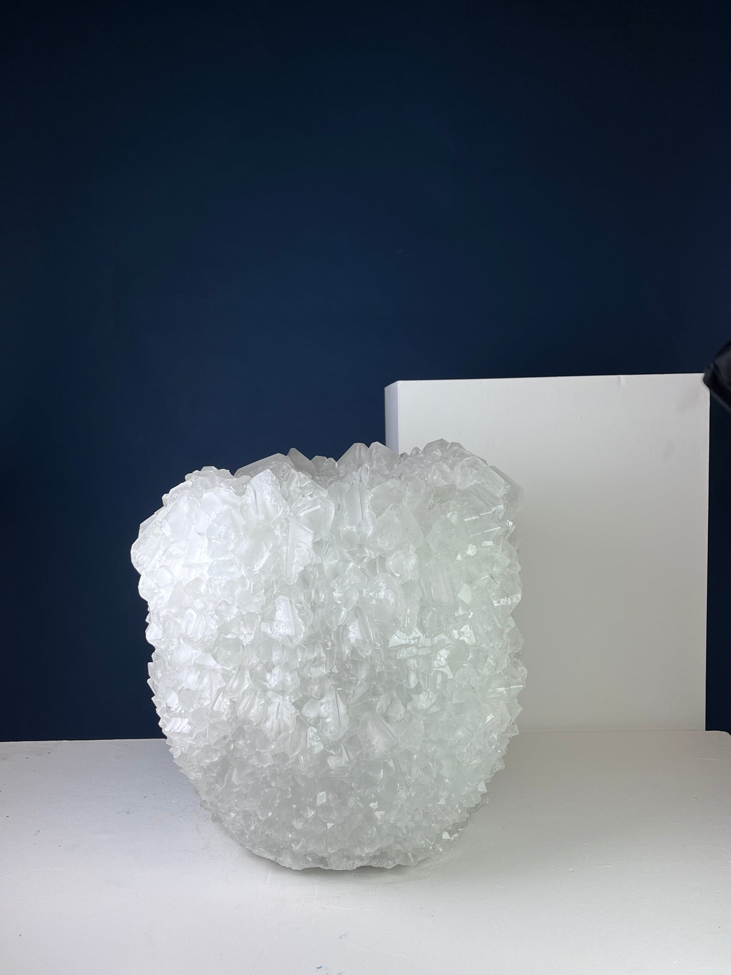 Crystal Vase Large -  Vivid snow
