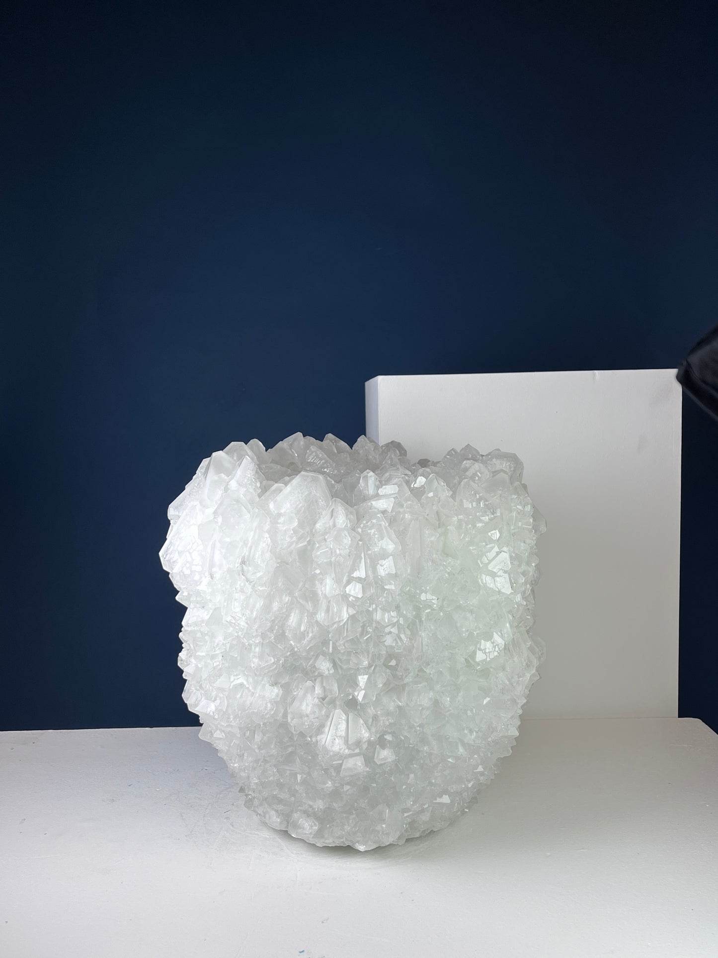 Crystal Vase Large -  Vivid snow