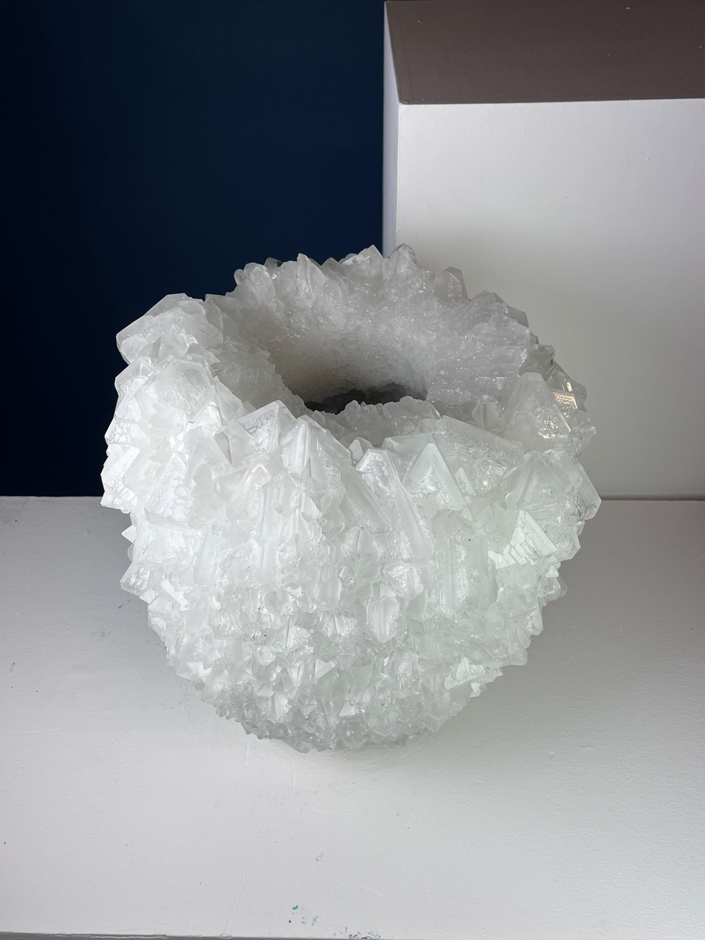 Crystal Vase Large -  Vivid snow