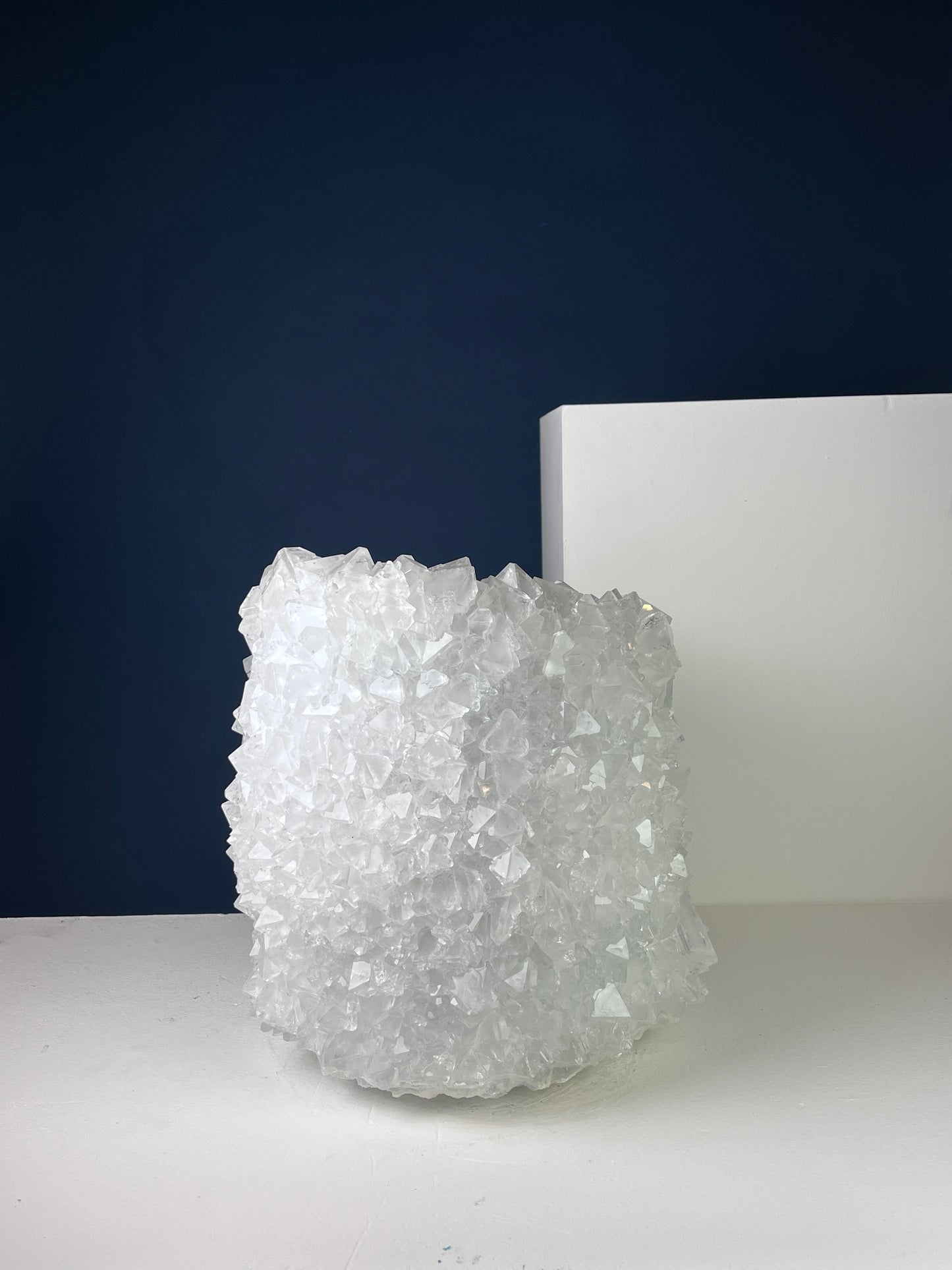 Crystal Vase Large -  Pristine white