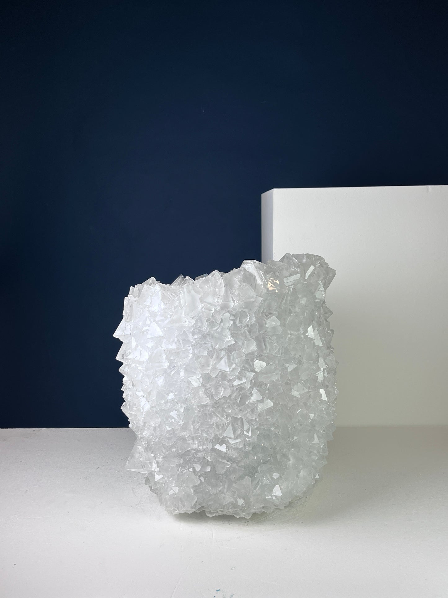 Crystal Vase Large -  Pristine white