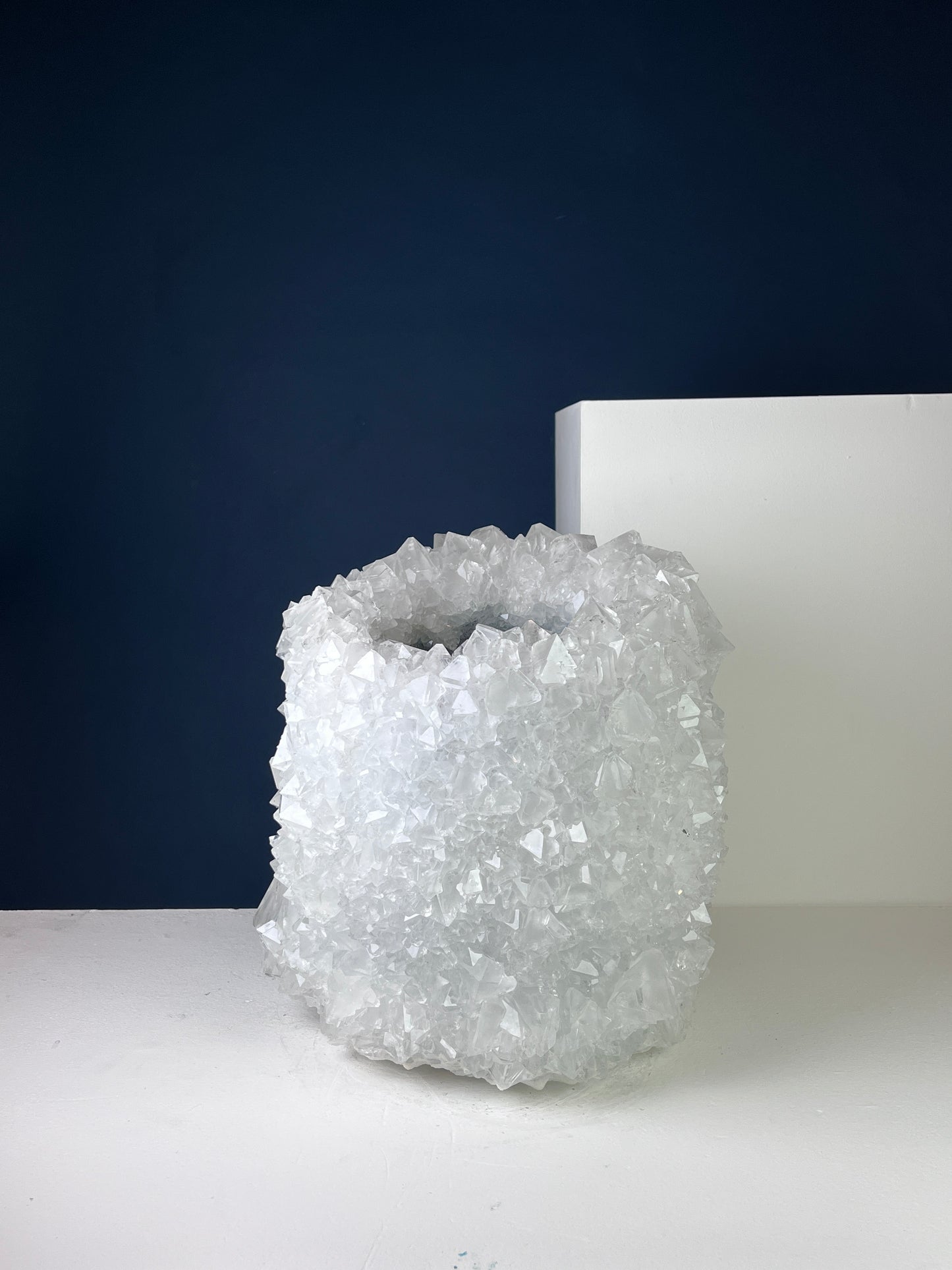 Crystal Vase Large -  Pristine white