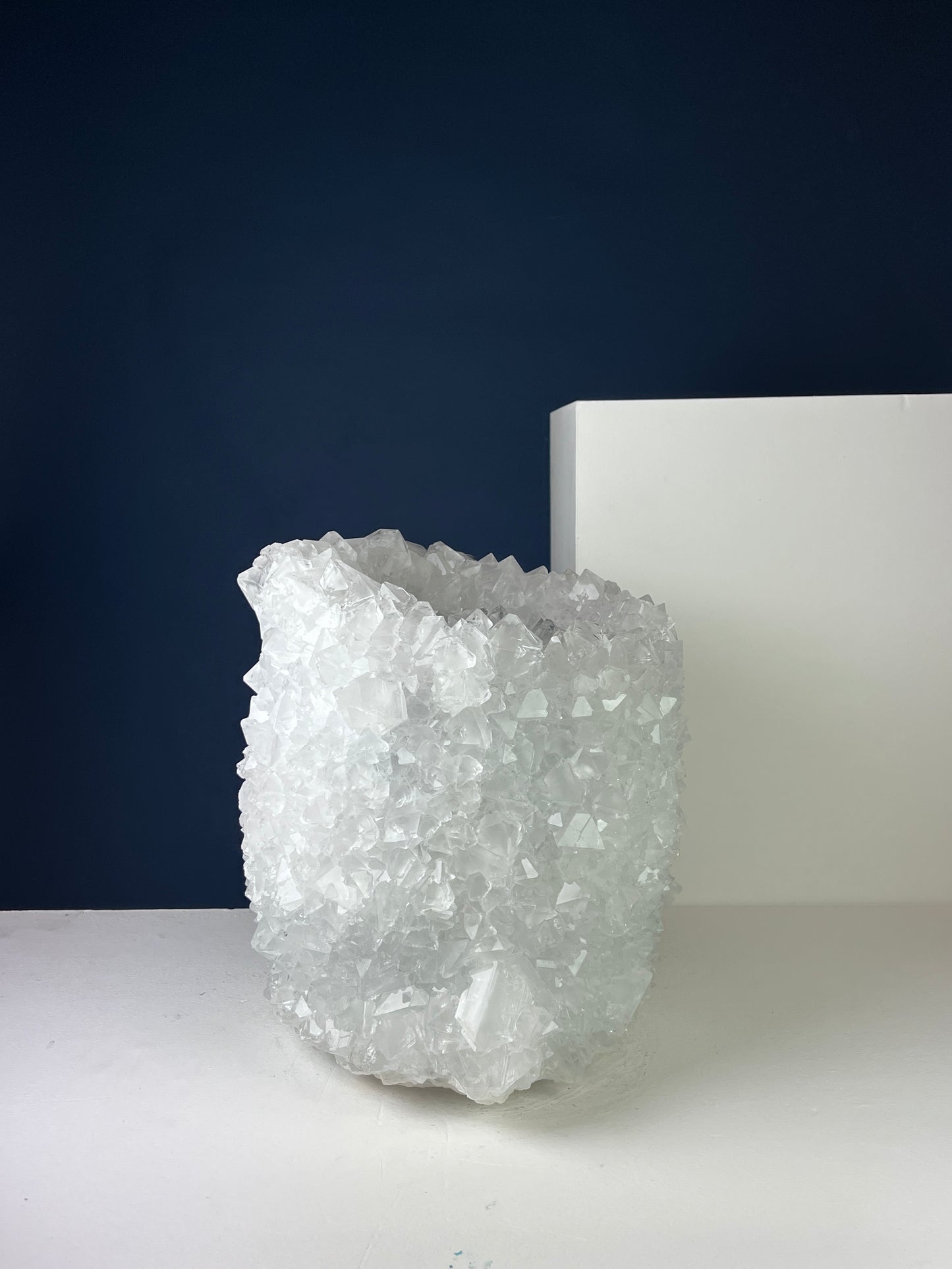 Crystal Vase Large -  Pristine white