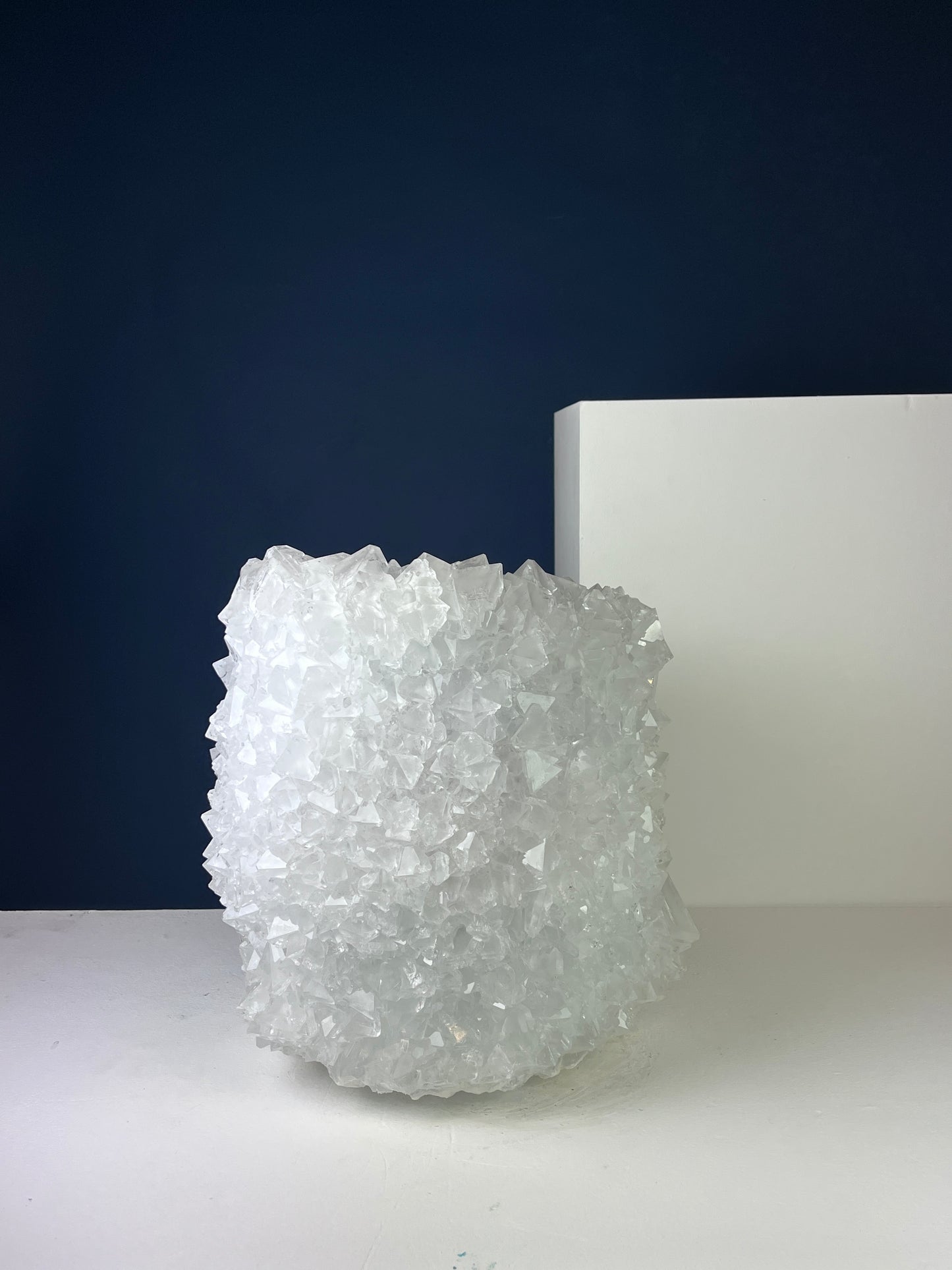 Crystal Vase Large -  Pristine white