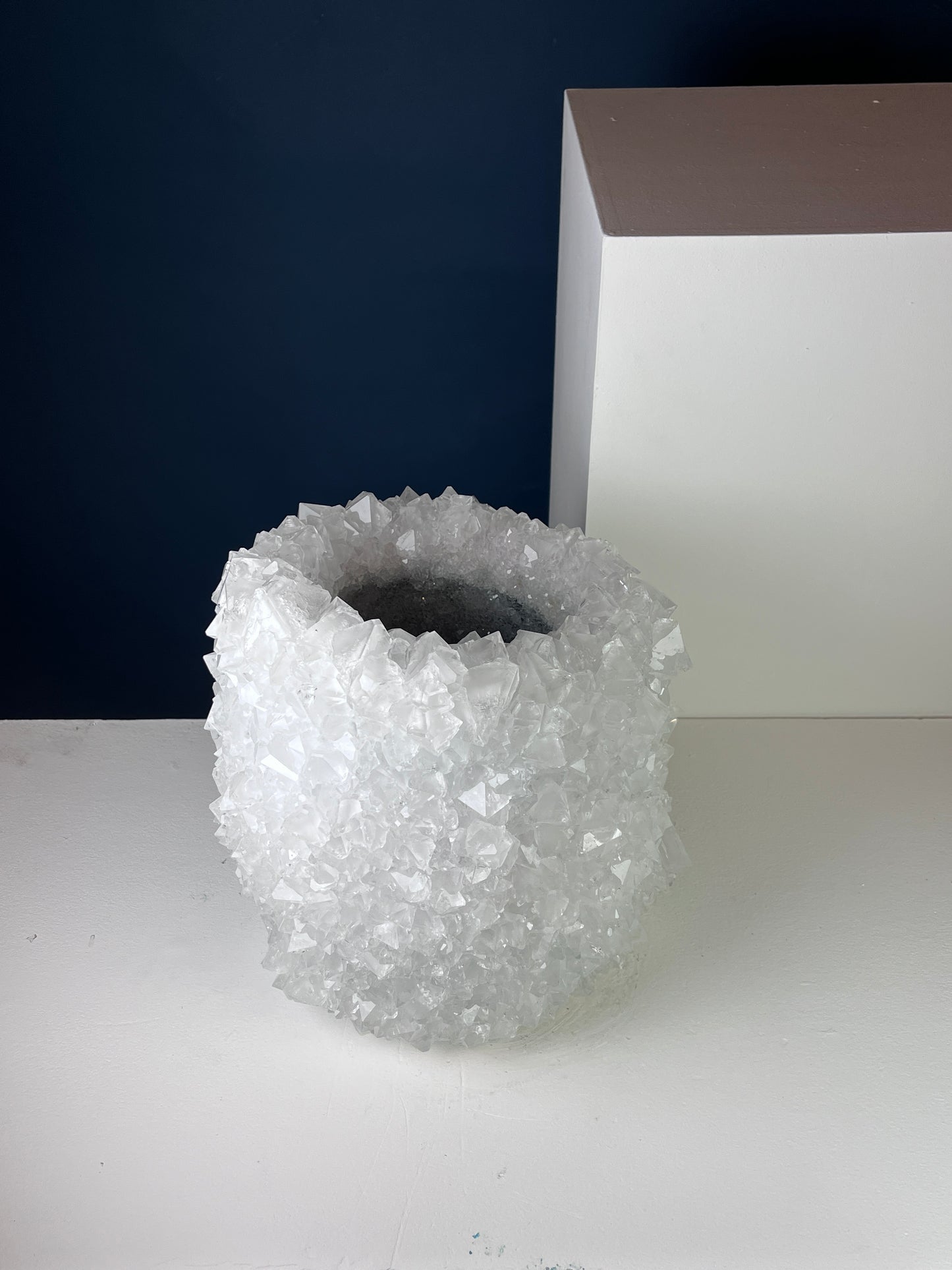 Crystal Vase Large -  Pristine white