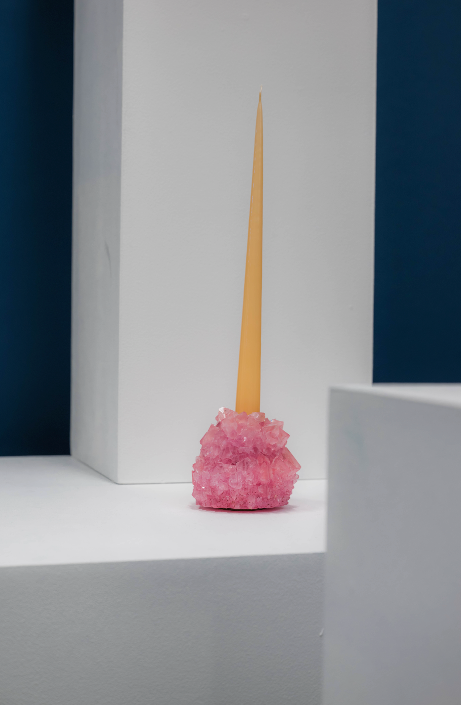 Candlestick Holder - Rose Quartz