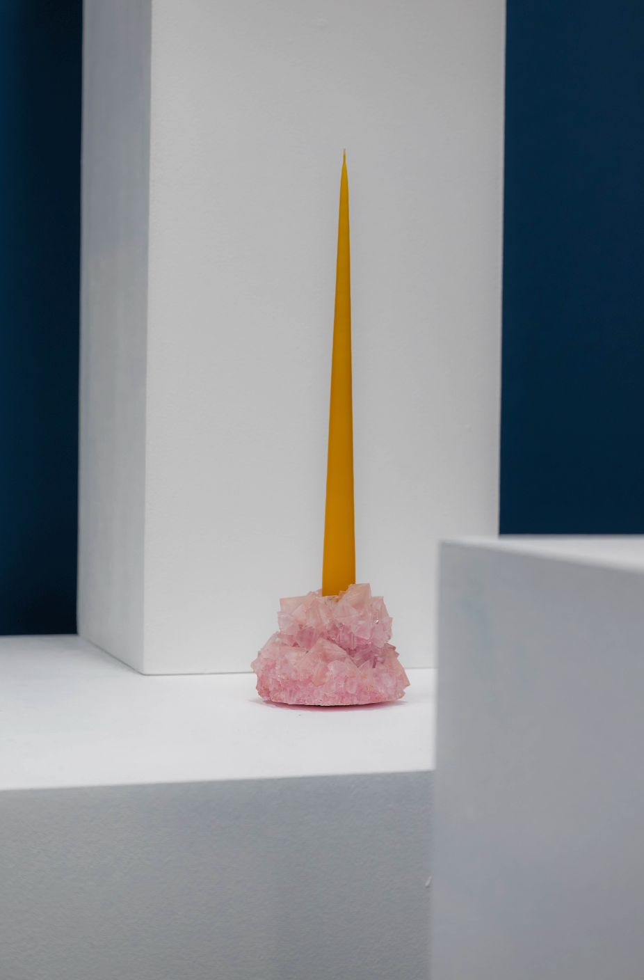 Candlestick Holder - Rose Quartz